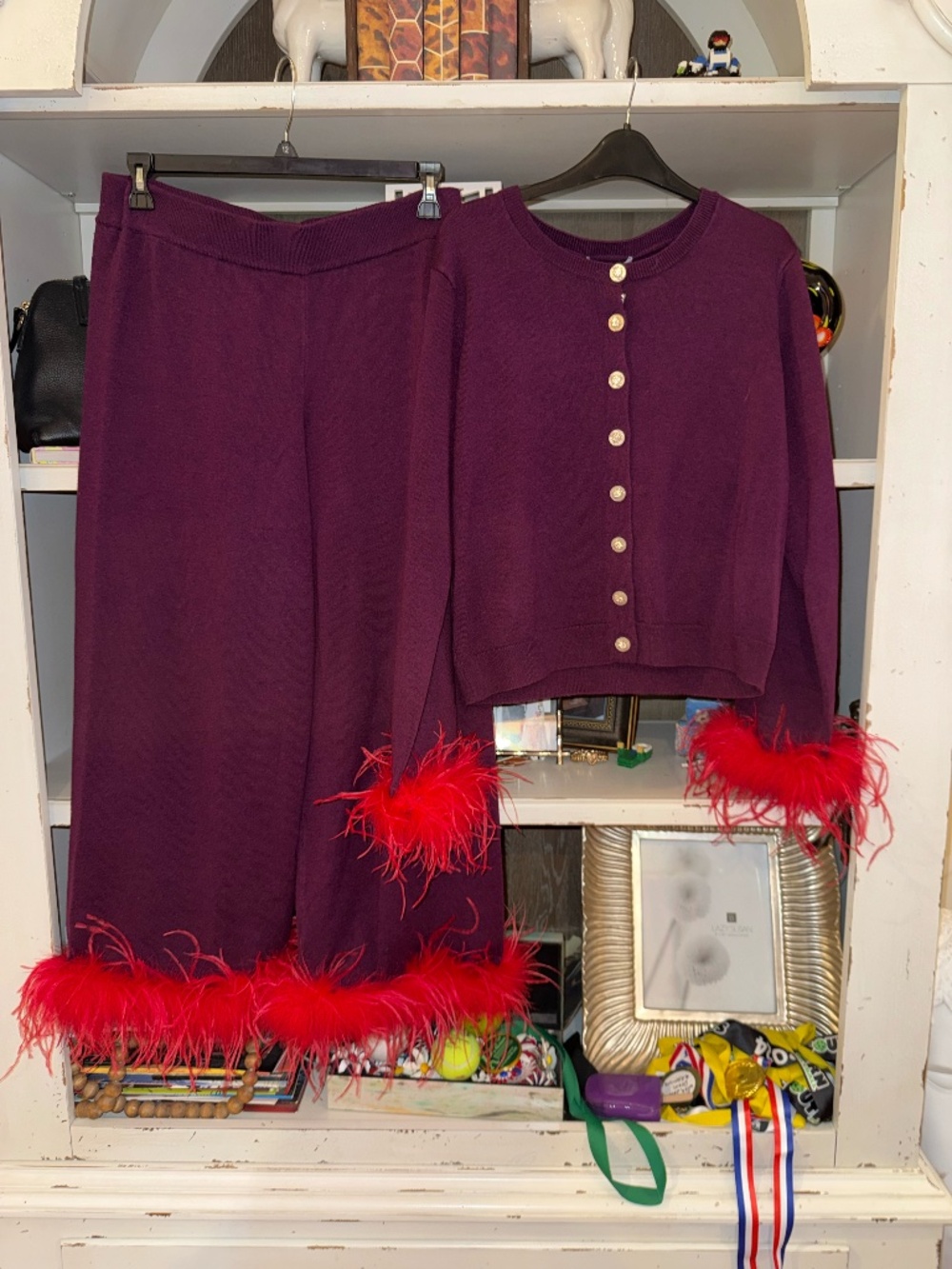 Antonio Melani x The Nat Note potion lele cardigan chula wool blend pants Large - Picture 5 of 12